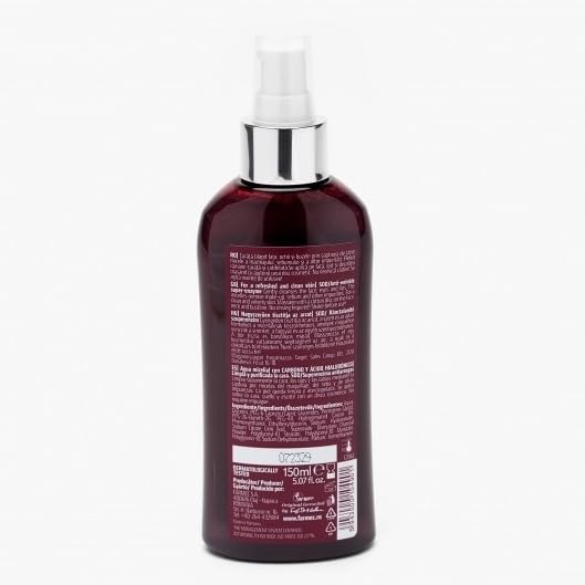 GEROVITAL EVOLUTION Micellar Water with Hyaluronic Acid and Charcoal, Skin Cleanser and Toner, Hydrating Makeup Remover for All Skin Types, 150 ml