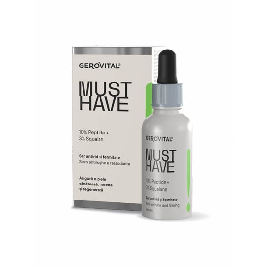Gerovital Must Have - Anti-wrinkle and Firming Serum with 10% Peptide, 20+, 30 ml