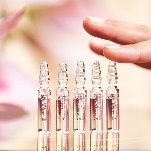 GEROVITAL EVOLUTION Hyaluronic Acid Serum for Face - Moisturizer, Regenerating, Hydrating Serum, Anti-Wrinkle, Anti-Aging Facial Serum for Fine Lines and Increased Skin Elasticity, 10 Vials x 2ml