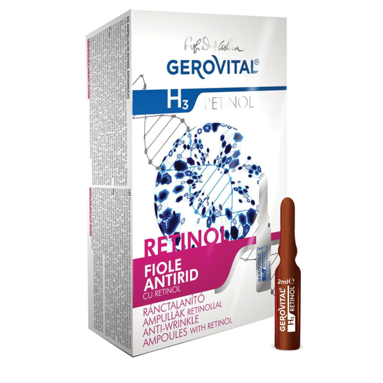 Gerovital H3 Retinol - Anti-Wrinkle Ampoules with Retinol, 25+, 10x2 ml