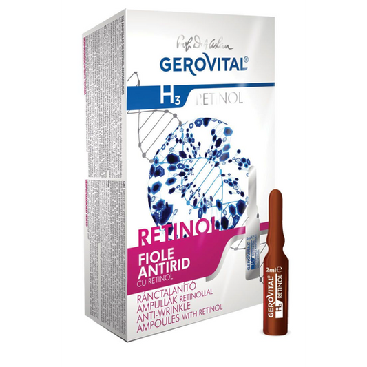 Gerovital H3 Retinol - Anti-Wrinkle Ampoules with Retinol, 25+, 10x2 ml