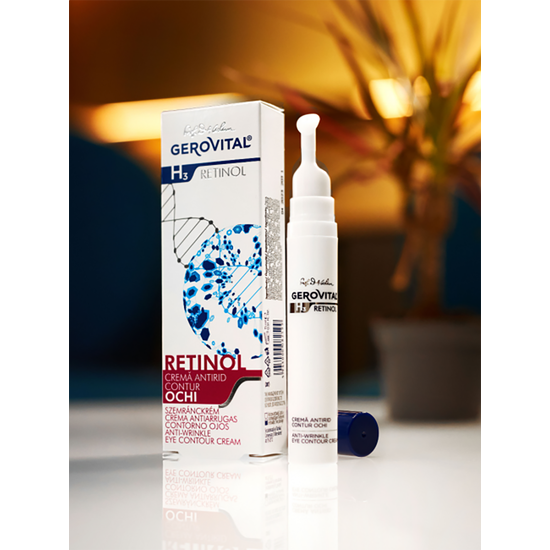 Gerovital H3 Retinol - Anti-Wrinkle Eye Contour Cream, 30+, 15 ml