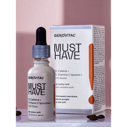 Gerovital Must Have - Eye Contour Serum with 3% Caffeine, 20+, 30 ml