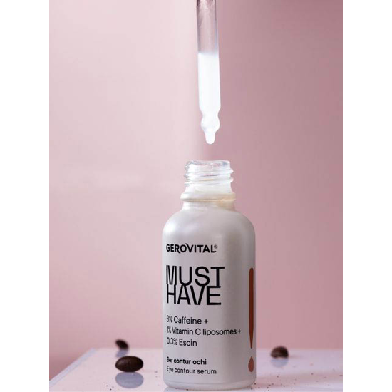 Gerovital Must Have - Eye Contour Serum with 3% Caffeine, 20+, 30 ml