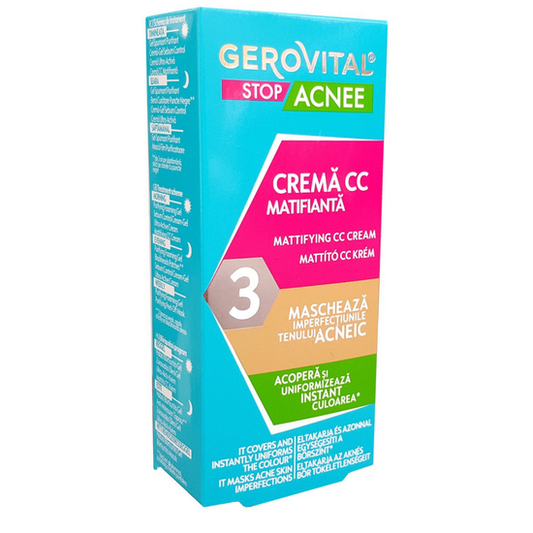 Gerovital Stop Acne - Mattifying CC Cream, 16+, 30 ml