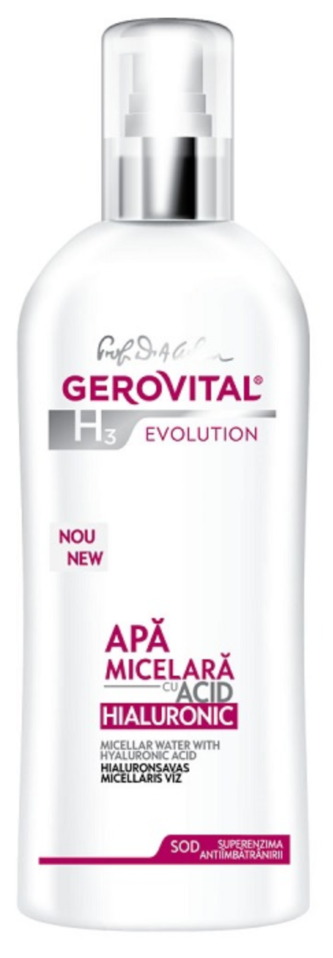 Gerovital H3 Evolution - Micellar Water with Hyaluronic Acid, 20+, 150 ml