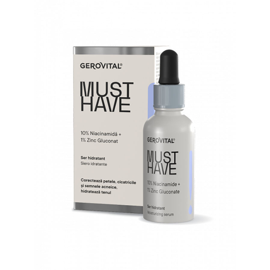 Gerovital Must Have - Moisturizing Serum with 10% Niacinamide, 20+, 30 ml