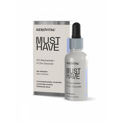 Gerovital Must Have - Moisturizing Serum with 10% Niacinamide, 20+, 30 ml