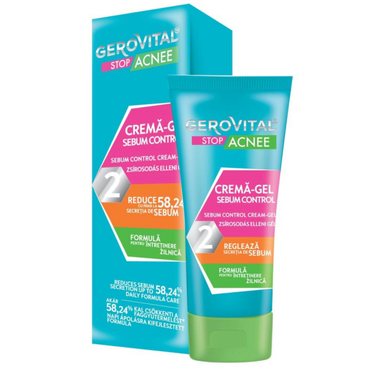 Gerovital Stop Acne - Sebum Control Cream-Gel, 16+, 50 ml