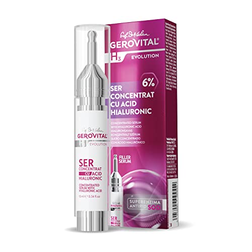 Gerovital H3 Evolution - Concentrated Serum with Hyaluronic Acid 6%, 30+, 10 ml