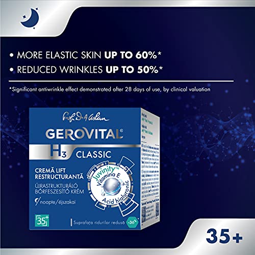 Gerovital H3 Classic - Restructuring Lift Night Cream, 35+, 50 ml